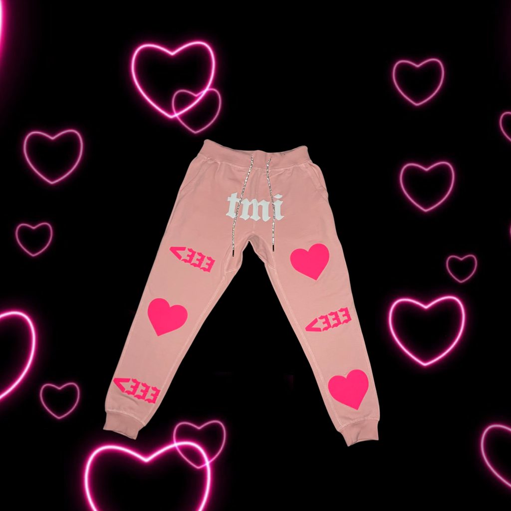 3D Puff Lover Jogger Pink