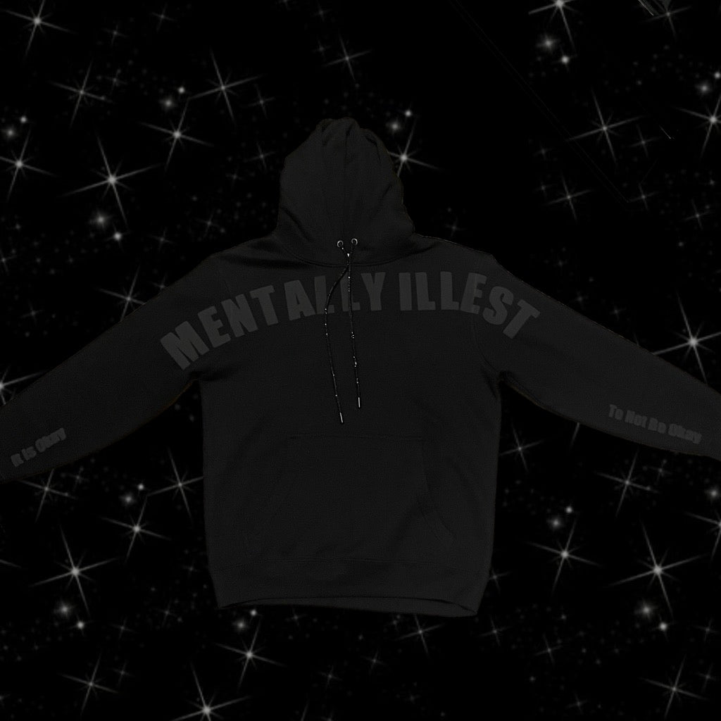 3d puff TMI Monochromatic It is Ok To Not Be Ok Hoodie