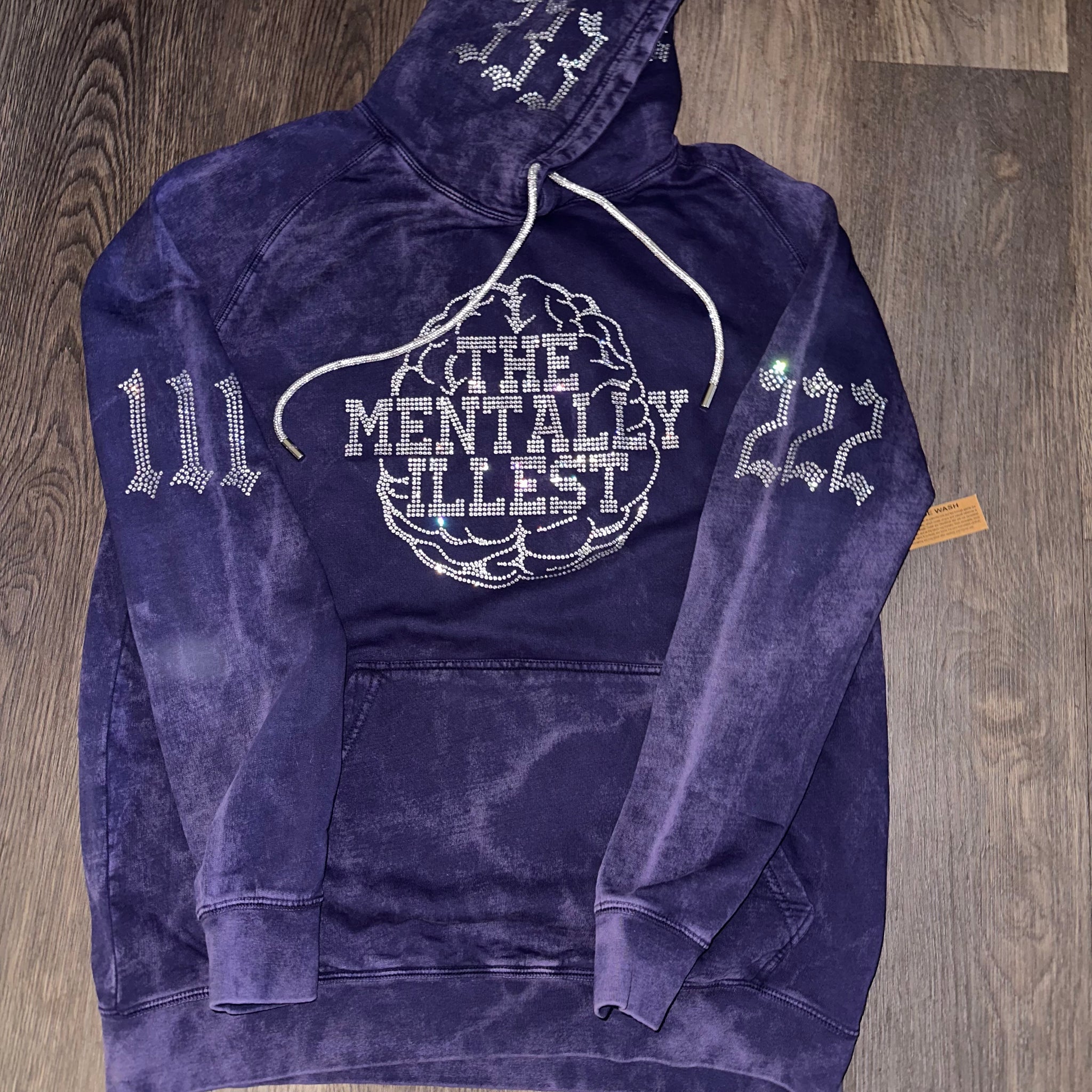 Purple Mineral Wash Brain Bussdown Hoodie