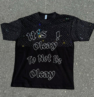 It is ok to not be ok Heavy Weight T-shirt