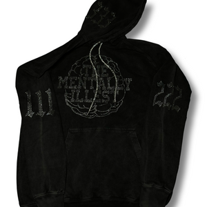 Mineral Wash Black Bussdown Brain hoodie